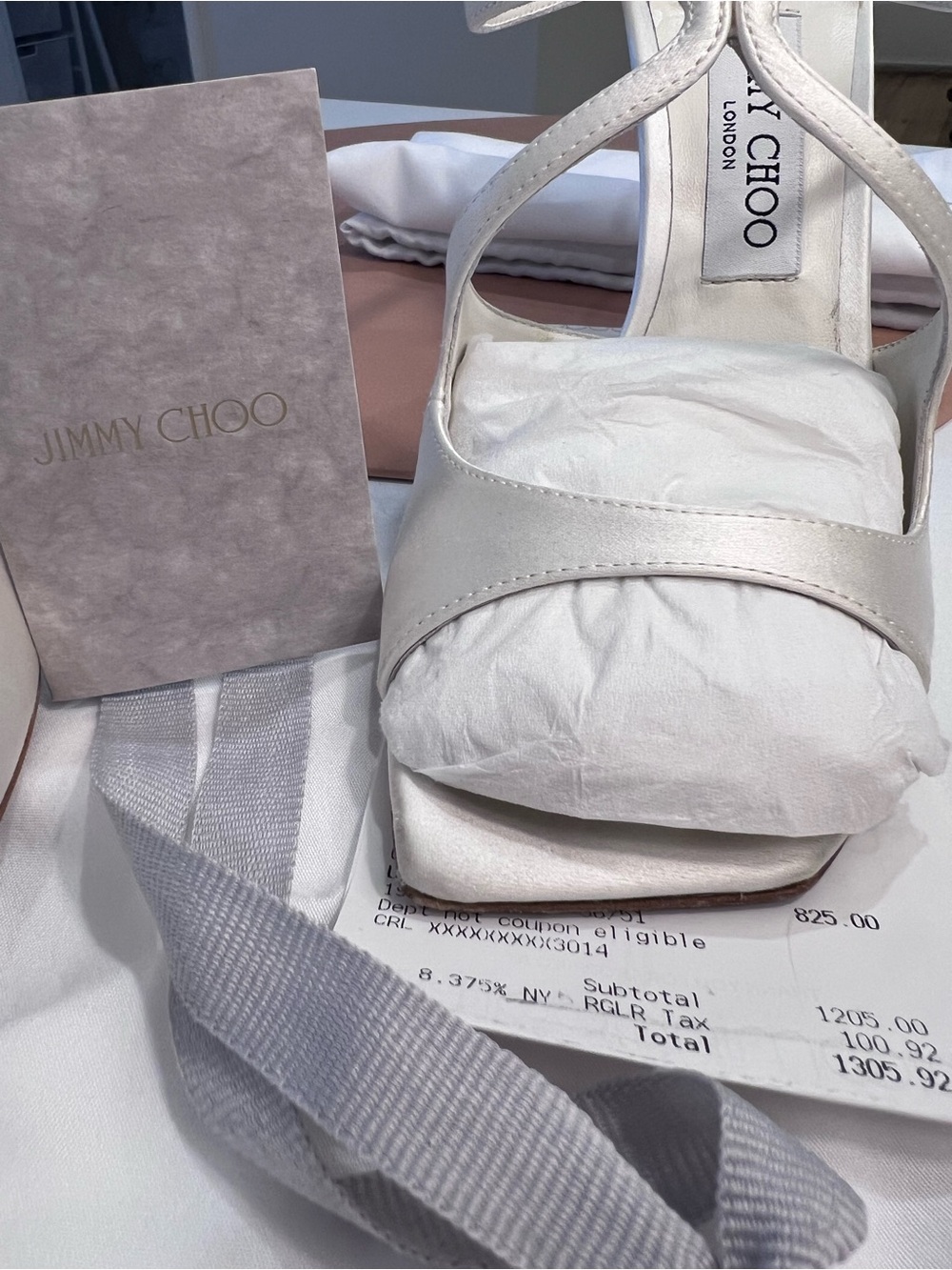 Jimmy Choo satin slip on stiletto heels - Picture 2 of 13